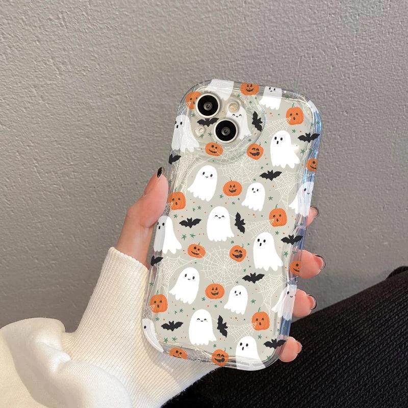 Halloween Pumpkin Ghost Clear Phone Case For Honor Magic 7 6 Lite Cases Honor X9C X9B X8 X8B X8C X7A X7B X6 X6B X5 400 200 Cover