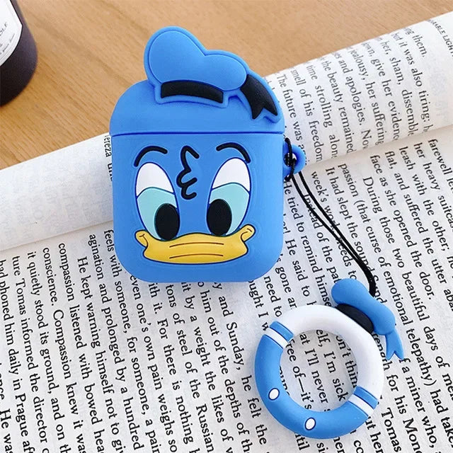 Disney cartoon coin purse AirPods protective cover Bluetooth wireless headset set creative personality female models drop lanyar