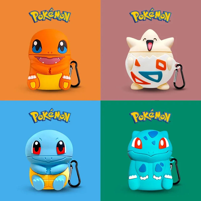 Pokemon Airpods Pro Apple 2nd/3rd Generation Wireless Bluetooth Earphone Case Cute Protective Case Suitable for 2024 New Models