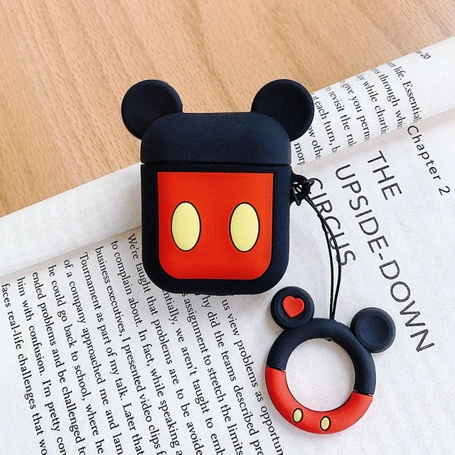 Disney cartoon coin purse AirPods protective cover Bluetooth wireless headset set creative personality female models drop lanyar