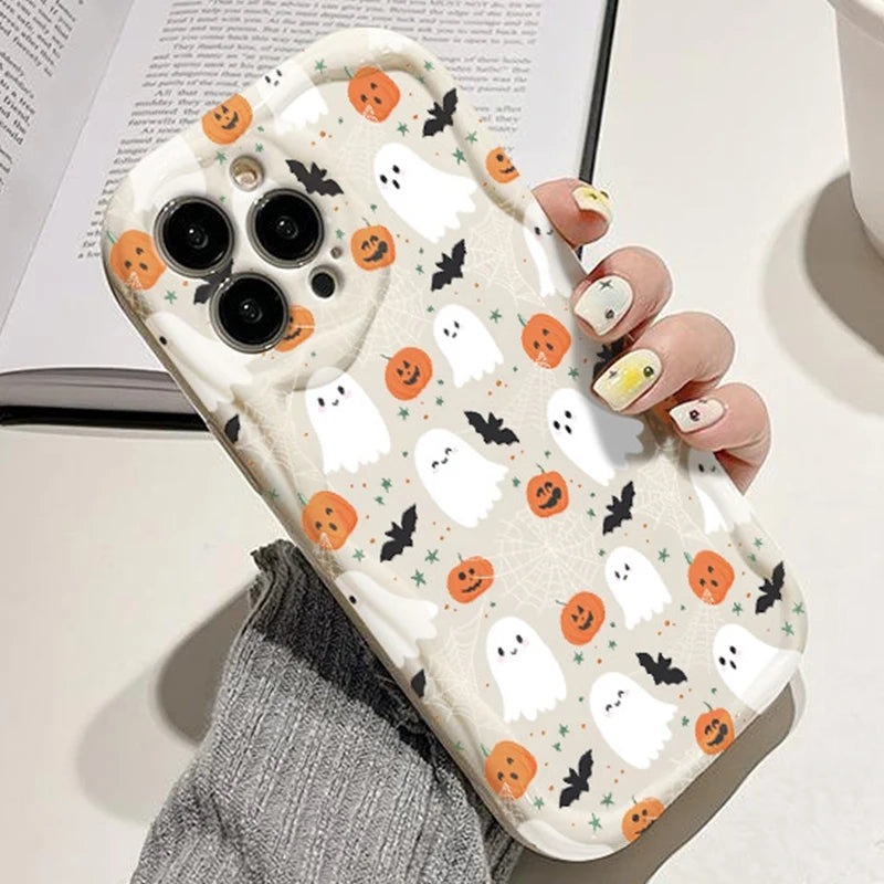 Halloween Pumpkin Ghost Clear Phone Case For Honor Magic 7 6 Lite Cases Honor X9C X9B X8 X8B X8C X7A X7B X6 X6B X5 400 200 Cover