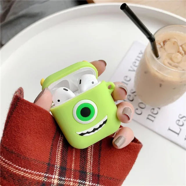 Disney cartoon coin purse AirPods protective cover Bluetooth wireless headset set creative personality female models drop lanyar